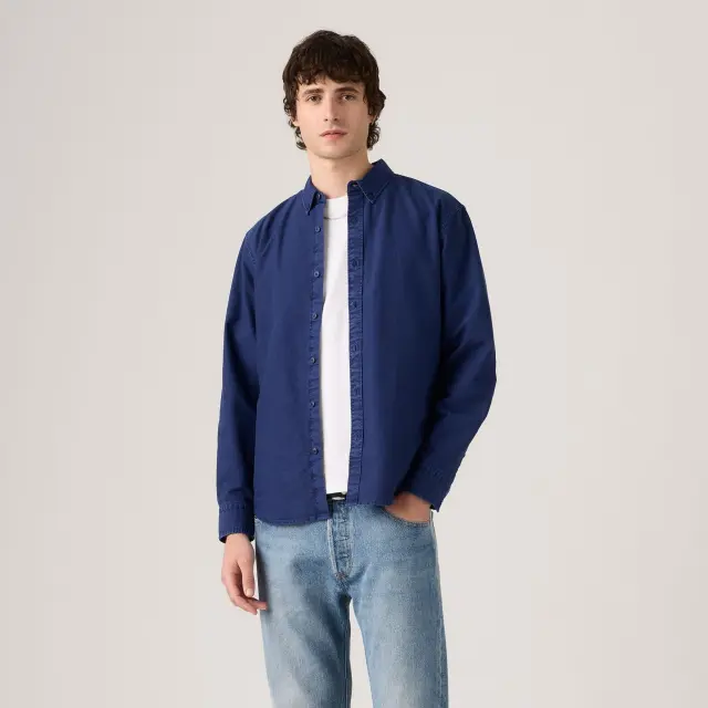 AUTHENTIC BUTTON DOWN BLUES - AUTHENTIC BUTTON DOWN MEDIEVAL BLUE GARMENT DYE Medieval Blue 3