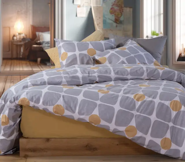 Nef-Nef Homeware Σετ Σεντόνια Μονά Casual Coreo 170x270 Yellow