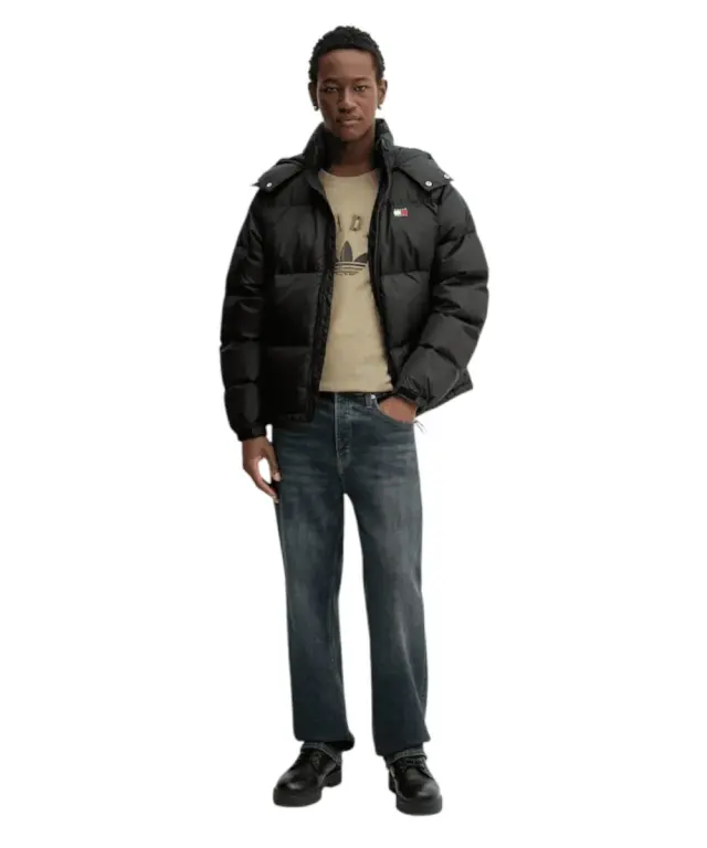 Tommy Hilfiger - Ανδρικό Πουπουλένιο Μπουφάν Puffer Tjm Alaska DM0DM22036-BDS Μαύρο 2