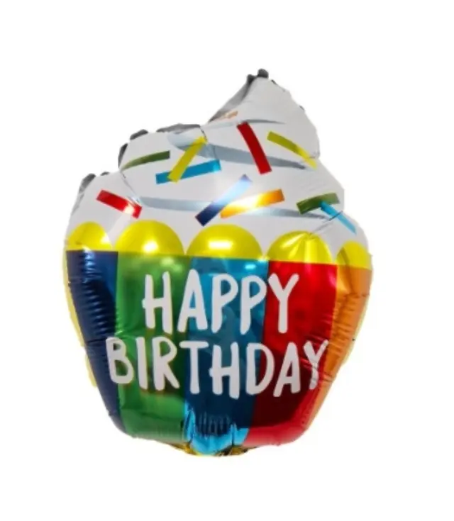 Μπαλόνι φοιλ Μίνι 14 Happy Birthday Cupcake
