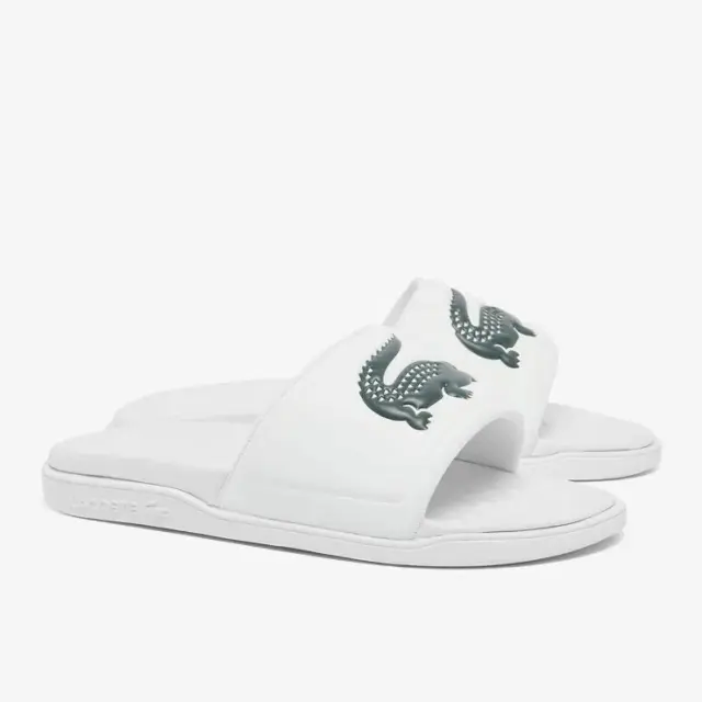 Ανδρικές Παντόφλες Slide Lacoste 749CMA00381R5 Λευκές Άσπρο - 40,5 2