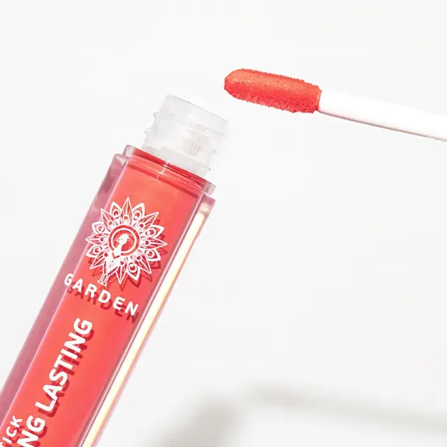 Garden Liquid Lipstick Matte Long Lasting with Aloe Vera 4ml - Coral Peach 03 3