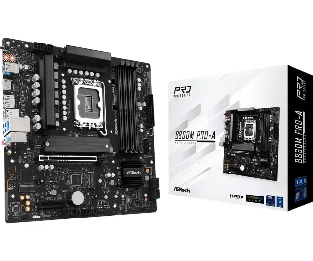ASRock Motherboard B860M Pro-A (90-MXBRR0-A0UAYZ)