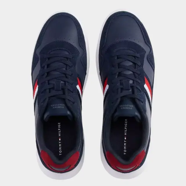 Tommy Hilfiger - Ανδρικά Sneakers Light Cupsole Lth Mix Stripes FM0FM04889-C1G Μπλε - 46 3