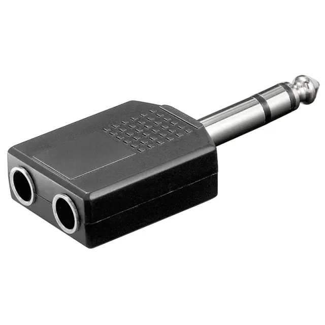 Μετατροπέας Stereo 6.35mm / 2x Stereo 6.35mm Θηλ. 02.008.0014 2