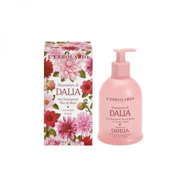 L Erbolario Sfumature di Dalia Gel Detergente Viso και Mani, Καθαριστικό για το πρόσωπο και τα χέρια, 280ml