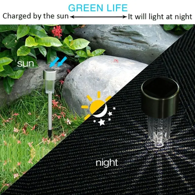 Σετ ηλιακά φωτιστικά LED εξωτερικού χώρου 31cm - 10 τεμάχια 2
