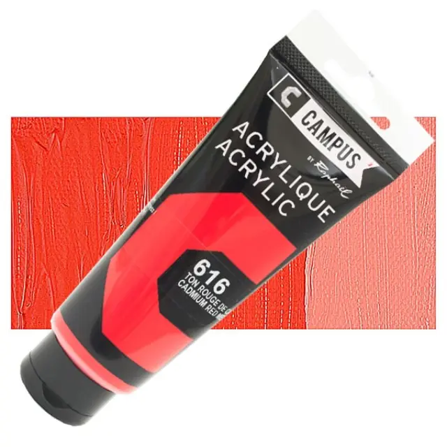 Ακρυλικό Raphael Campus - 616 Cadmium Red Medium Hue - 100ml