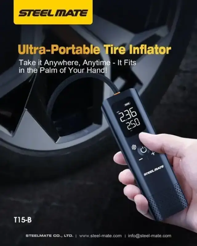 ΤΡΟΜΠΑ ΗΛΕΚΤΡΙΚΗ STEELMATE T15B MINI ΜΕ ΦΑΚΟ 3
