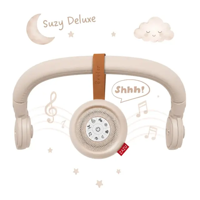 ZAZU Suzy Deluxe Soft Sand Επαναφορτιζόμενη Συσκευή Ύπνου για Μωρά με Λευκούς Ήχους & Αισθητήρα Κλάματος