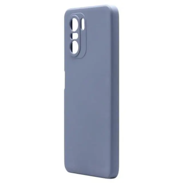 Θήκη Liquid Silicon inos Xiaomi Poco F3/ Mi 11i L-Cover Γκρι-Μπλε N55585