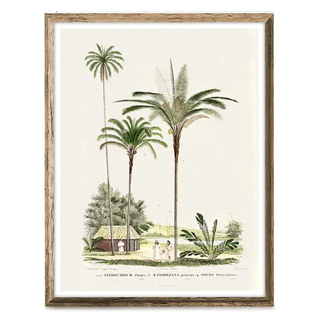 Πίνακας 50x70cm γκραβούρα με αγρόκτημα Homeguru PI334