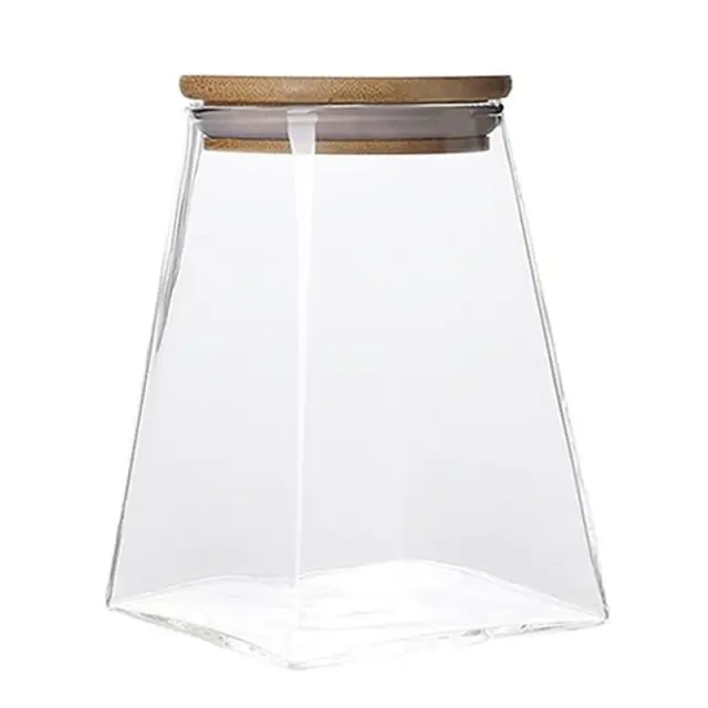 Βάζο Γυάλινο Bamboo Καπάκι 1000ml 10 x Υ14.5 εκ.