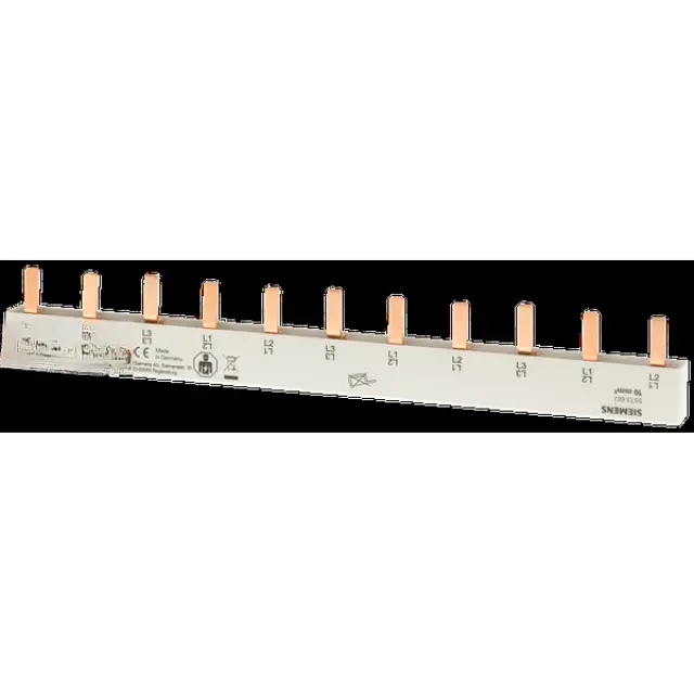 Pin busbar, 10 mm2 connection: 3-phase/+ 8x phase touch-safe for 1FI, 4-pole, NLI+8LS, 1-pole Pin