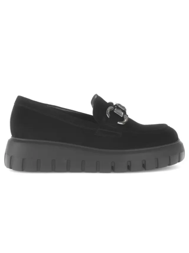 Gabor Μοκασίνια-Loafers Γυναικείο δέρμα Nubuck Μαύρο GAB/75304 17-SCHWARZ 3