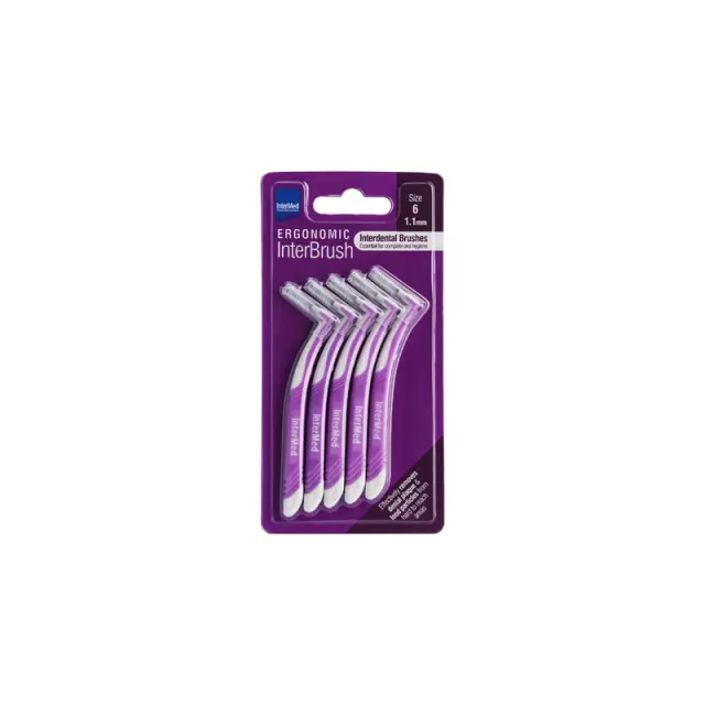 Intermed Ergonomic Interbrush Μεσοδόντια Βουρτσάκια Πράσινο Size 5 - 0.8mm, 5τεμ 2