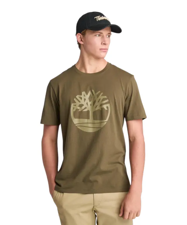 Timberland - Ανδρικό T-shirt Mε Λογότυπο Timberland River Tree TB0A2C6S-AR5 Λαδί - S