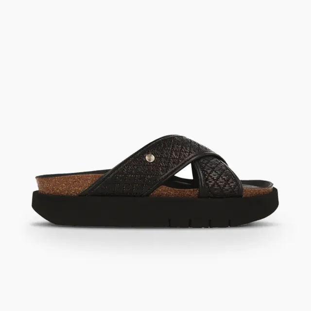 Genuins Παντόφλες Γυναικείο Άλλα Υλικά Μαύρο GEN/PALACE PLATFORM G106346 BLACK