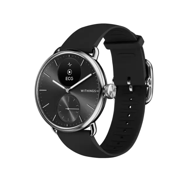 WITHINGS Scanwatch 2 38mm με Ηλεκτροκαρδιογράφημα, Καρδιακό Παλμό + Οξύμετρο Black