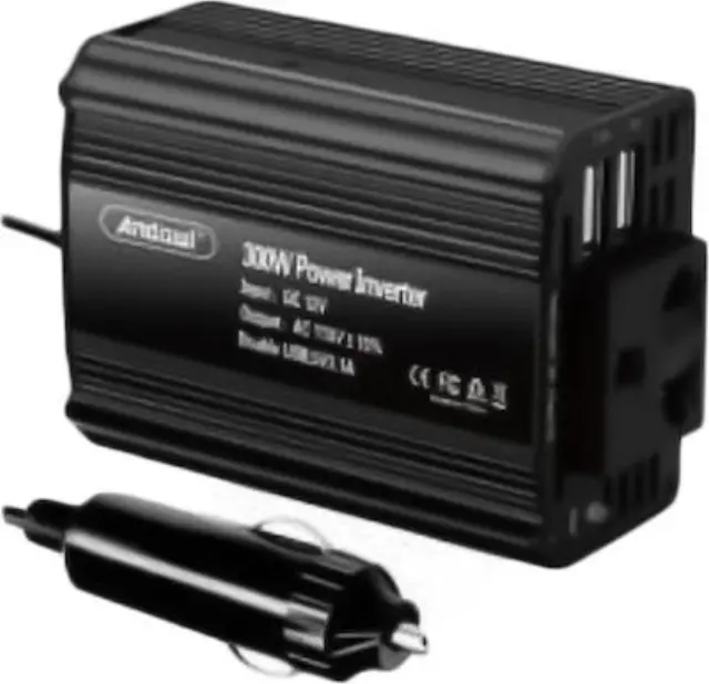 Andowl Inverter Αυτοκινήτου 300W με Διπλές USB Θύρες Φόρτισης Q-N7000