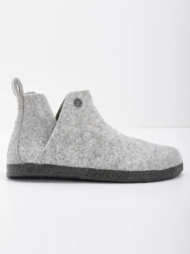 Birkenstock Παντόφλες Unisex τσόχα Γκρί BIR/ANDERMATT 1017516 L/GREY 2