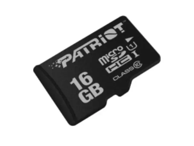 Patriot LX Series 16 GB microSDHC Black UHS-I U1 Class 10 (PSF16GMDC10) (PATRPSF16GMDC10)