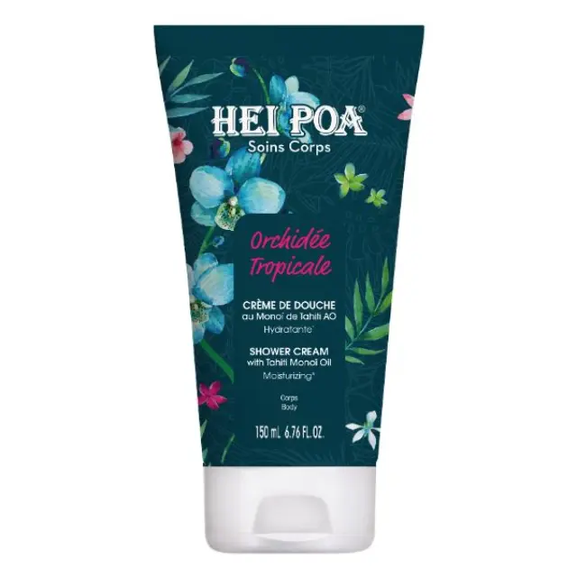 Hei Poa Orchidee Tropicale Shower Cream With Tahiti Monoi Oil Κρεμώδες Αφρόλουτρο με Άρωμα Τροπικής Ορχιδέας, 150ml