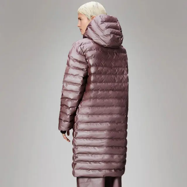 Μακρύ Μπουφάν Puffer Rains Lohja 15830-37 Μωβ - M 3