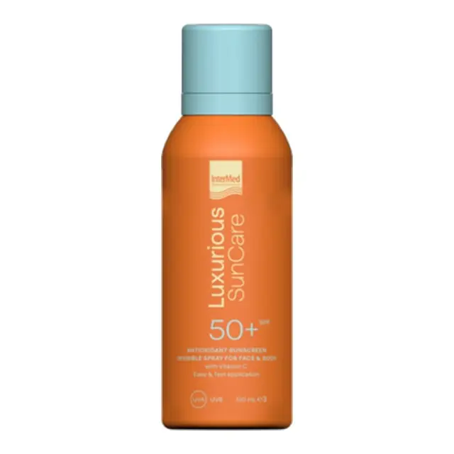 Intermed | Luxurious Sun Care Antioxidant Sunscreen Invisible Spray For Face & Body SPF50 | Αντηλιακό Για Πρόσωπο & Σώμα | 100ml