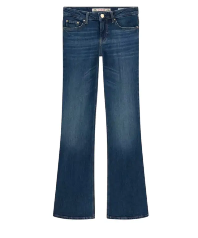 Guess - Γυναικείο Τζιν Παντελόνι The B Jean W6BAJ7D2097-FRSK Μπλε