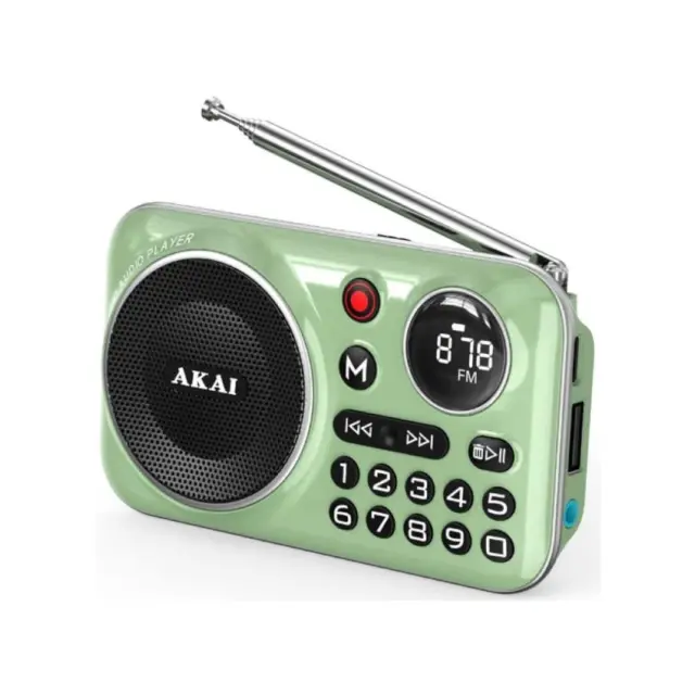 ΡΑΔΙΟΦΩΝΟ ΨΗΦΙΑΚΟ APR-500 ΜΕ BLUETOOTH USB, TF, REC AKAI 2