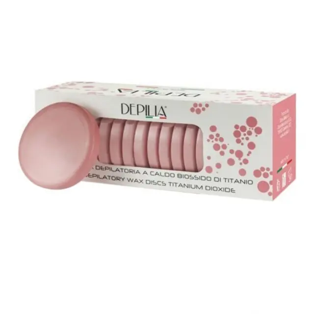 Depilia Depilation Wax Titanium 400ml - (ζεστό κερί αποτρίχωσης σε ροδέλες-Τιτάνιο)