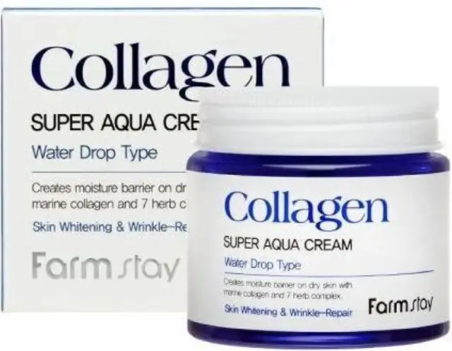 FarmStay Collagen Super Aqua Face Cream with Collagen and Niacinamide Ενυδατική Κρέμα Προσώπου με Κολλαγόνο 80ml