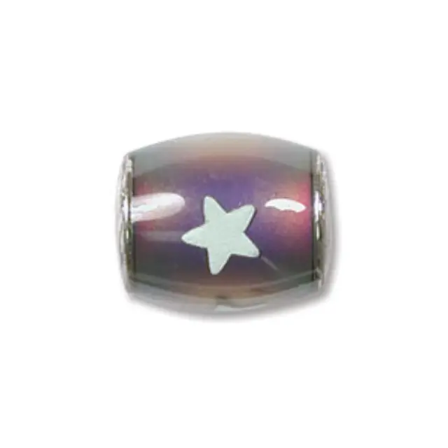 Χάντρα Mirage Glow Star 12x8mm - 4τεμ
