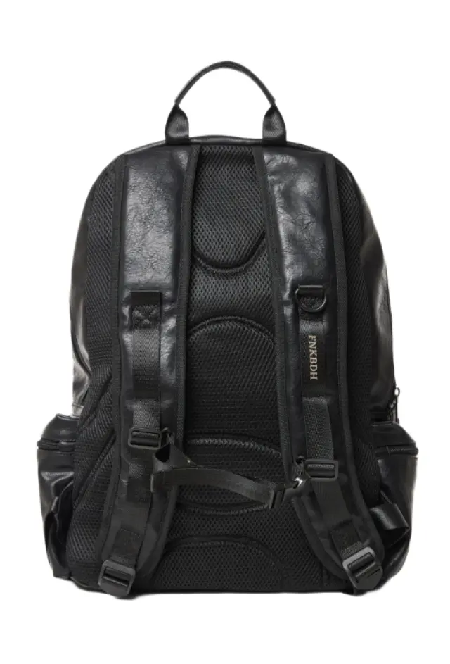 FunkyBuddha ανδρικό faux leather σακίδιο πλάτης με θήκη laptop FBM014-094-10-1 - OS 2