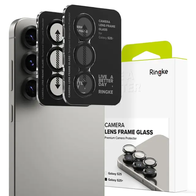 Ringke Camera Frame Protector 2-pack Galaxy S25+ Plus Black