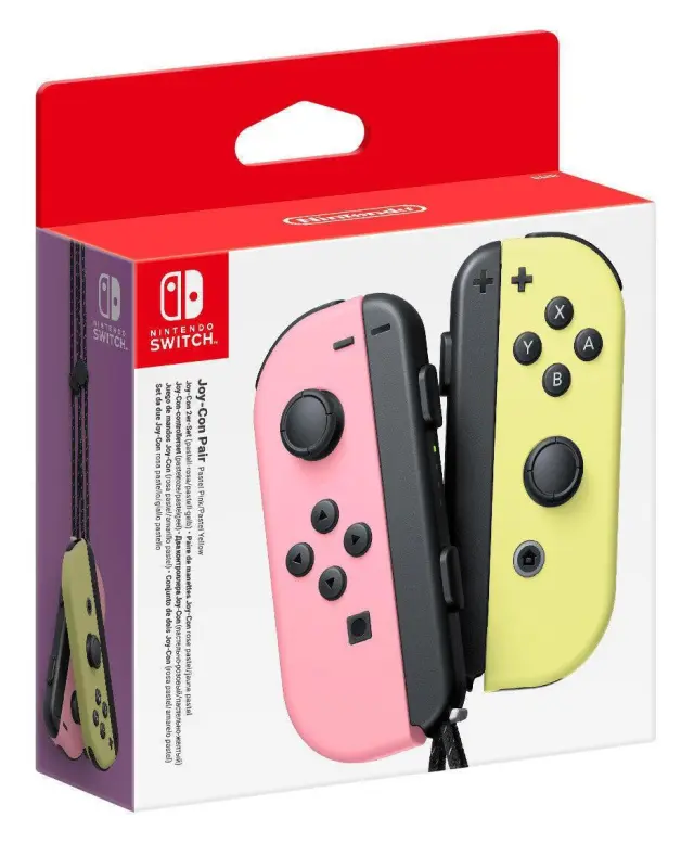 Nintendo Joy-Con Set Ασύρματα Χειριστήρια για Nintendo Switch με HD Rumble + Motion Controls – Pastel Pink / Pastel Yellow