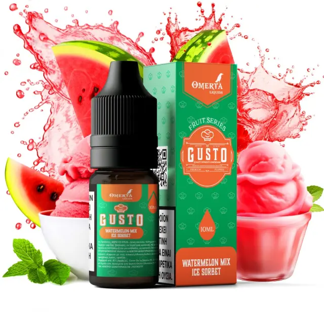 Watermelon Mix Ice Sorbet 10ml - Omerta 3mg