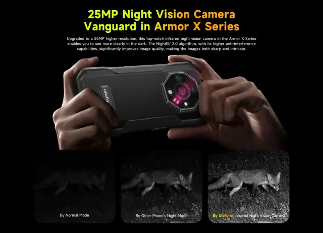 ULEFONE smartphone Armor X32 Pro, 5.65", 8/256GB, 5G, 5500mAh, IP68/IP69K, μαύρο 3