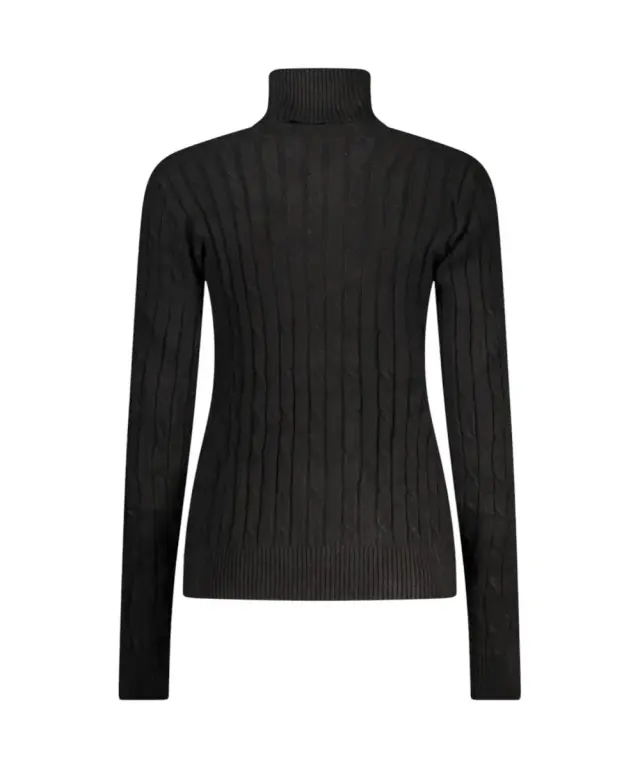 Norway Nautical School - Γυναικείο πουλόβερ Ζιβάγκο Dolcevita 853406-BLACK Μαύρο 2