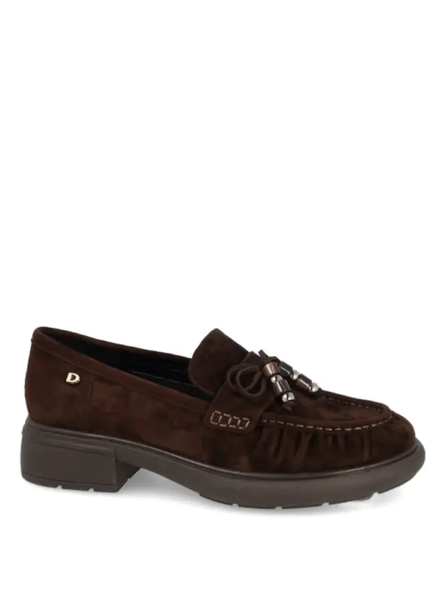 Donna Serena Μοκασίνια-Loafers Γυναικείο δέρμα Nubuck Καφέ DSE/6212 TDM - 36 3