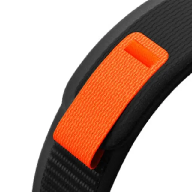 Tech-Protect Nylon Garmin Fenix 5 / 6 / 6 Pro / 7 / 8 / 8 Pro / E / 9 / 9 Pro (47 MM) black/orange 2