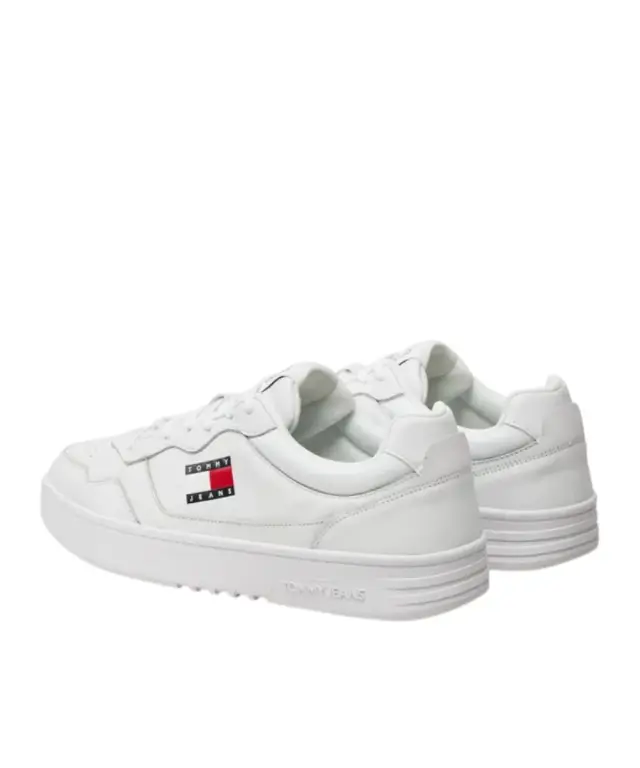 Tommy Hilfiger - Ανδρικά Sneakers Cupsole Leather Ess EM0EM01443-YBR Λευκό 3