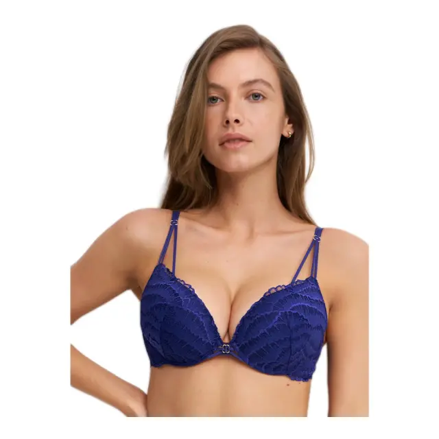Luna Γυναικείο Σουτιέν Super Push-Up Flirt, Χρώμα Μπλε