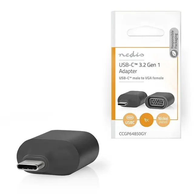 Αντάπτορας USB 3.2 Gen 1x1 Type-C αρσ. - VGA θηλ.