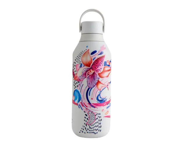 Μπουκάλι Θερμός Series 2 Urban Murals Chilly's με χωρητικότητα 500ml και διατήρηση θερμοκρασίας 12h ζεστό / 24h κρύο - Orchid