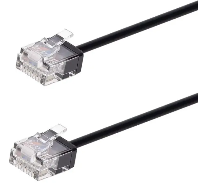POWERTECH καλώδιο δικτύου CAB-N434, Cat 6A U/UTP, ultra slim, copper, 500MHz, 5m, μαύρο
