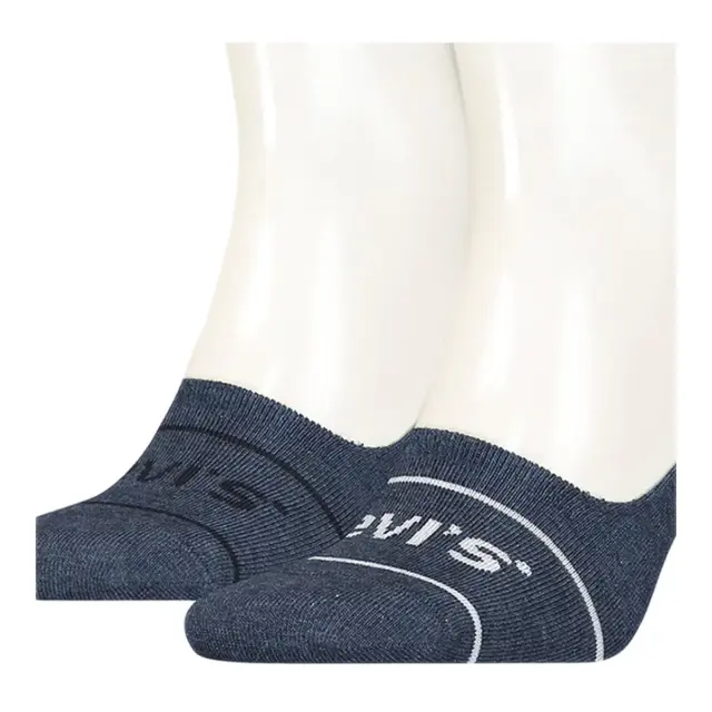 Levi's Ανδρικές Κάλτσες Σοσόνια No Show Low Rise Sport - Διπλό πακέτο, Χρώμα Denim 3