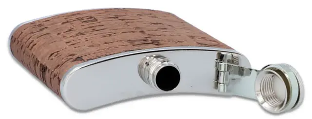 Hip Flask Φλασκί Ποτού Φελλός Cork (F3301) - 210ml 2