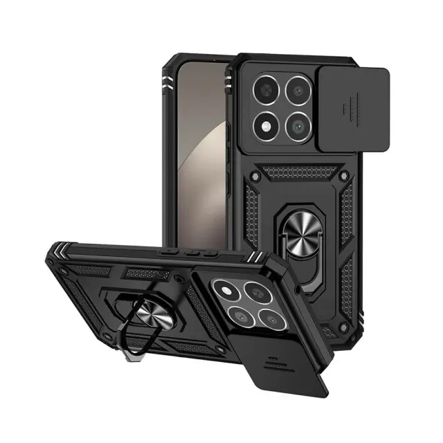 Θήκη Σιλικόνης Camshield Tough Armor Silicone Case Για Samsung Galaxy S23 FE Μαύρη